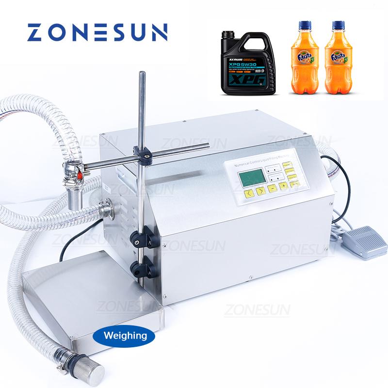 ZONESUN ZS-DP431W Halbautomatische Abfüllmaschine 35L/min Hochvolumen-Flüssigkeitsfüller für Saft Shampoo Waschmittel