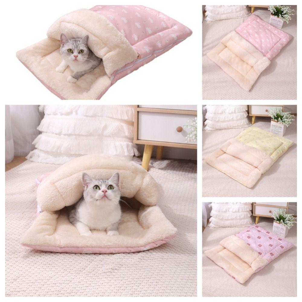 New Comfortable Pet Snuggle Sack Cat Sleeping Bag Winter Indoor Dogs Cats Warm Bed Fleece Cotton Pet Supplies Sleeping Bag Nest