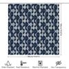 Modern Geometric Shower Curtain Waterproof Bathroom Decor Farmhouse Backdrop Nature Pattern Fabric Liner Vintage Style