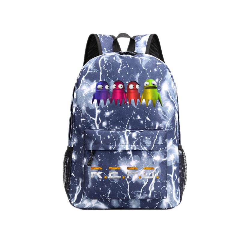 Repo Student Pattern Backpack Breathable Outdoor Use Schoolbag Gift Fashion