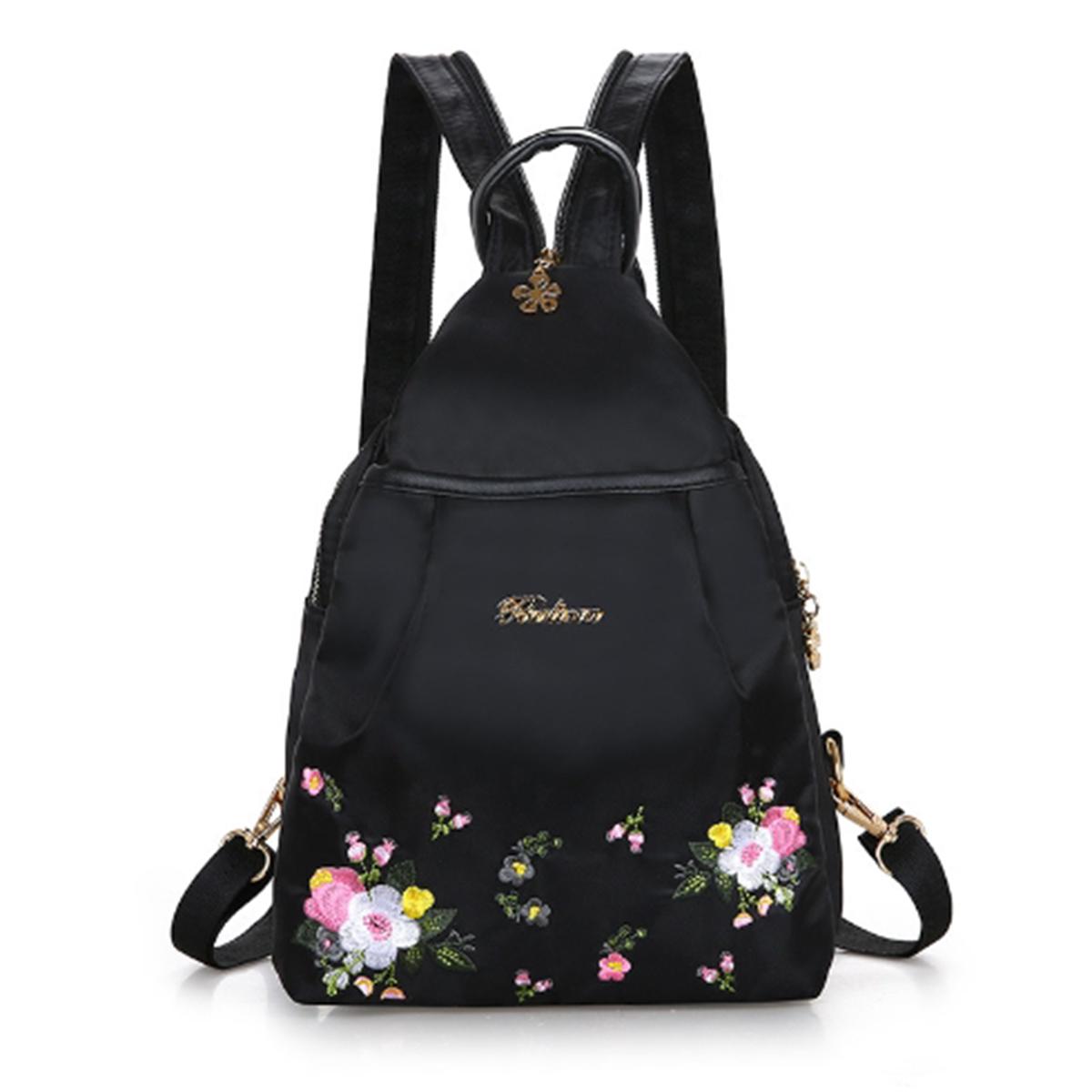 New Korean-Style Trendy Ethnic Backpack, Multi-Functional and Versatile Small Backpack, Oxford Fabric Portable Backpack чёрный