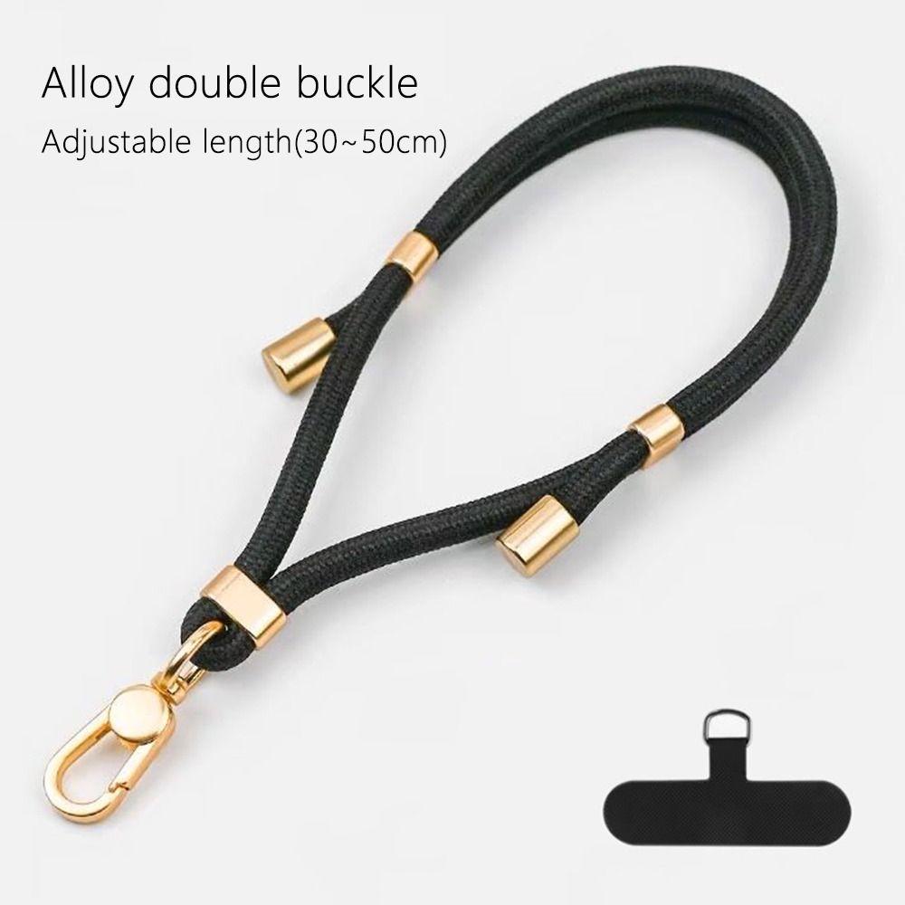 2Pcs/Set Short + Long Phone Strap Nylon Anti-lost Wrist Strap Phone Lanyard Case Crossbody Shoulder