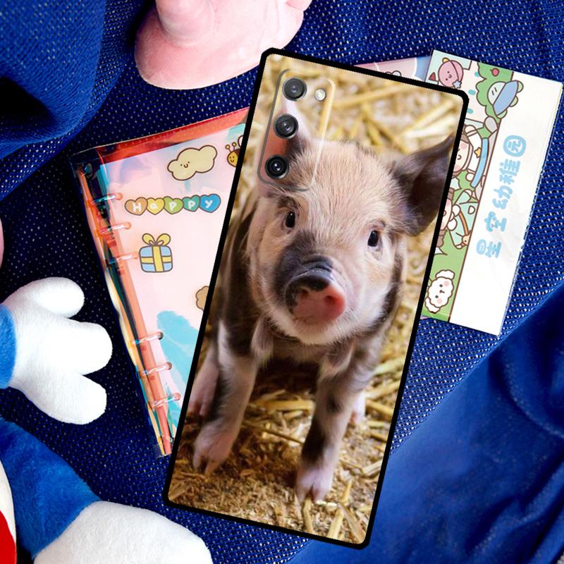 Funny Cute Lovely Pig Case For Samsung Galaxy S26 Ultra S25 S24 S23 S22 S21 S10 Plus S20 FE S25 Ultra Cover Funda