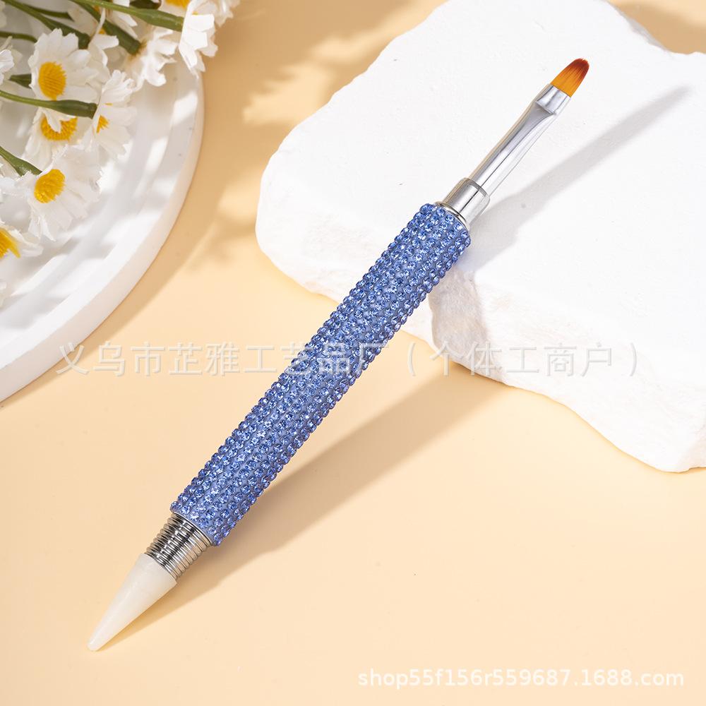 New manicure three-in-one full drill point drill pen point drill pen phototherapy pen pull line dual-purpose pen creative pen
