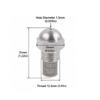 2PCS 304 Stainless Steel Misting Nozzle 1/4 BSPT 1.5mm Orifice Atomizing Spray Tip Silver Outdoor Cooling Nozzle Garden Watering