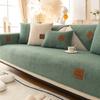 Thick waterproof Sofas Cover Plush Pure Colors Anti cat paw Soft Towel Lamb Wool Non-slip Cushion for Living Room Home Decor