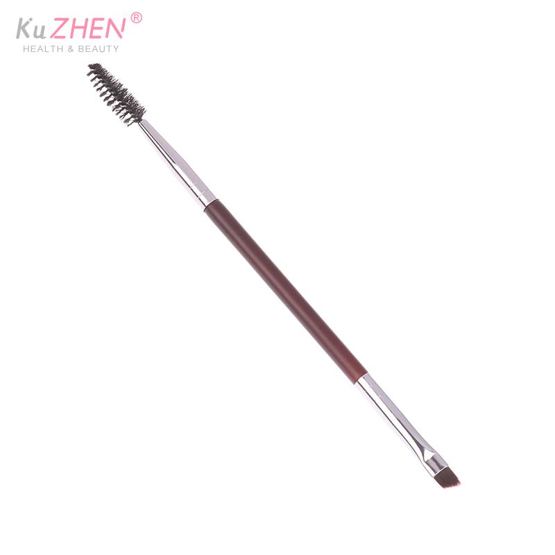 1PCS Eyebrow Brush Eyelash Comb Makeup Brushes Dual Ended Angled Brush Spoolie Brush 2 In 1 Lash Eyebrow Brush Set Makeup Tool