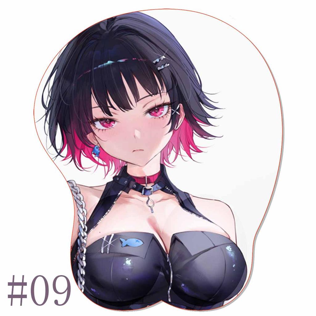 Anime Z_Zenless Z_Zone Zero OPPAI Non-slip Mouse Pad LED Backlit ZZZERO Ellen Joe 3D Mousepad Gel Padding Gaming Hentai Mat