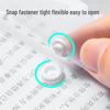 Deli A4 Transparent Snap File Folders, 50-Pack