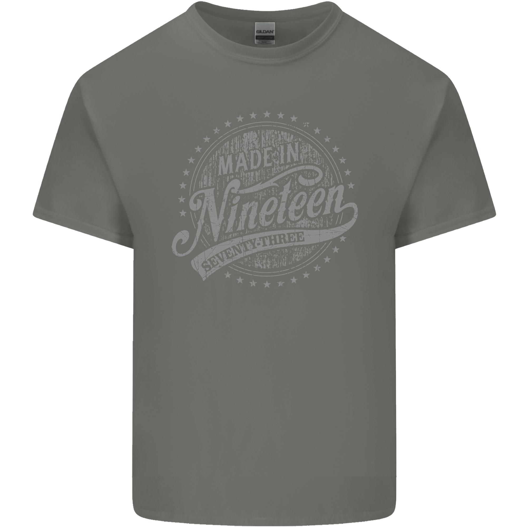 Distressed 53rd Birthday Made In 1973 Unisexs Light Cotton TShirt S