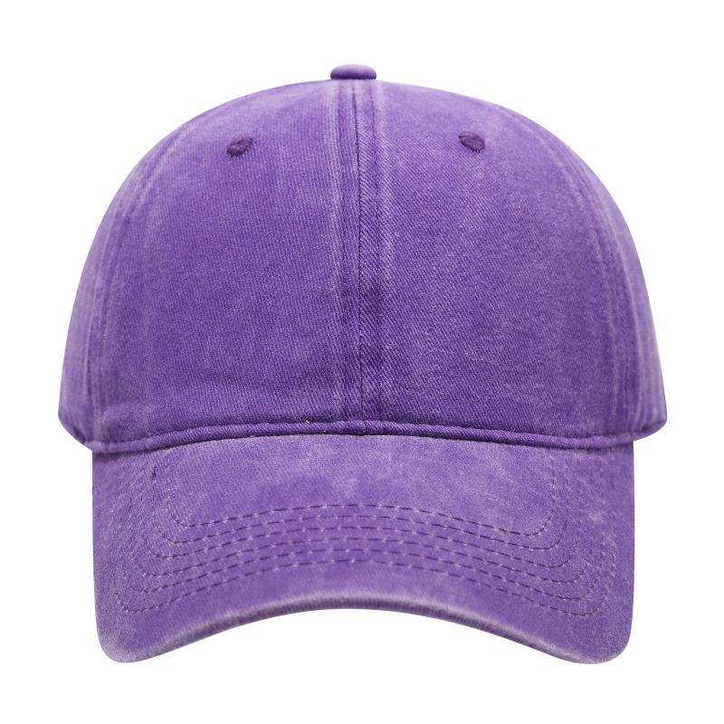 Minimalist Light Plate Pure Cotton Washed Cap Retro Baseball Cap Solid Color Versatile Sunshade Cap Adjustable