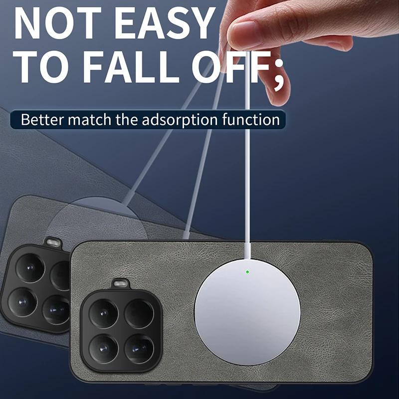 Pro Xiaomi 15T Pro 15 T Pouzdro pro Magsafe Luxusní Magnetický Matný Kryt z Ovčí Kůže pro Xiaomi Mi15Tpro Nárazuvzdorný Rám