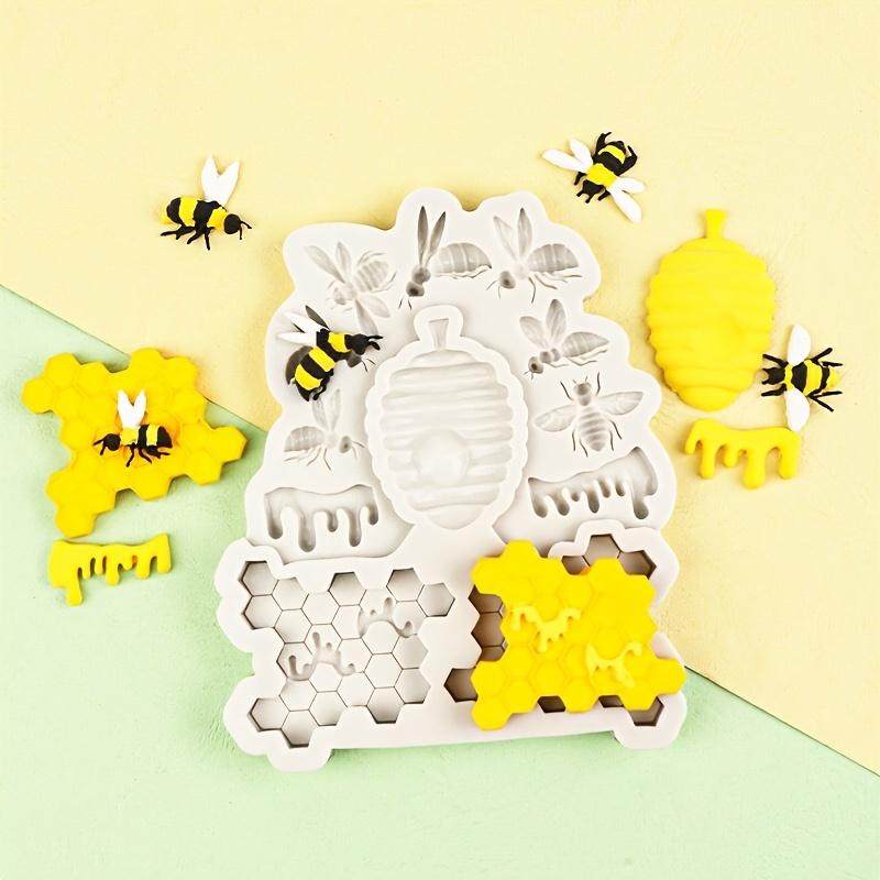 Bee Queen & Honeycomb Silicone Mold For Chocolate, Fondant, And Cake Decorating - Diy Baking Essentials