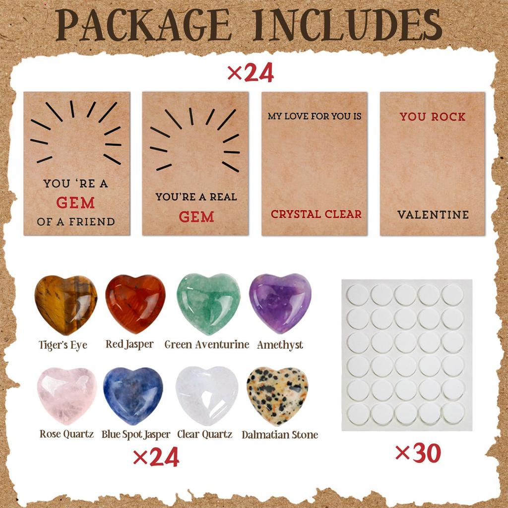 Creative Cards with Heart Shape Crystal Stones Sweet Delicate Exquisite Craftasmanship Gift Cards for Present Blessing Cards