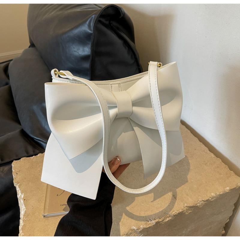 Monochromatic PU Square Shoulder Bag for Women simple versatile graceful cute crossbody bags large monochromatic high quality fashionable fresh