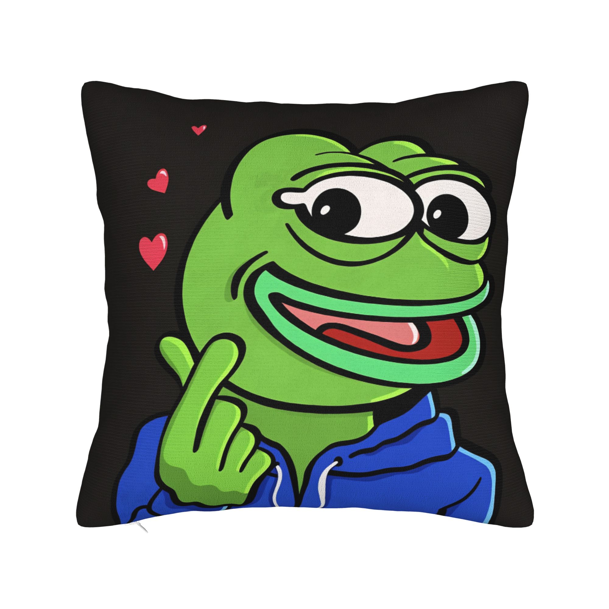 Pillow Cover Pepe the Frog  Vintage Pillow Case For Living Room Chair Pillowcases 30x30cm 12x12in