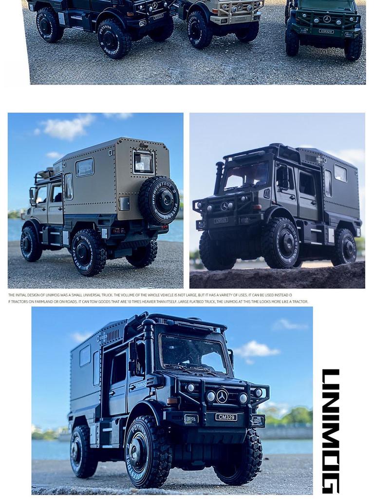 Mercedes-Benz Unimog Off-Road RV Alloy Climber Model (Boxed)