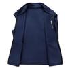 Plus Size Men's Fleece Stand Collar Vest - Autumn/Winter Loose Fit