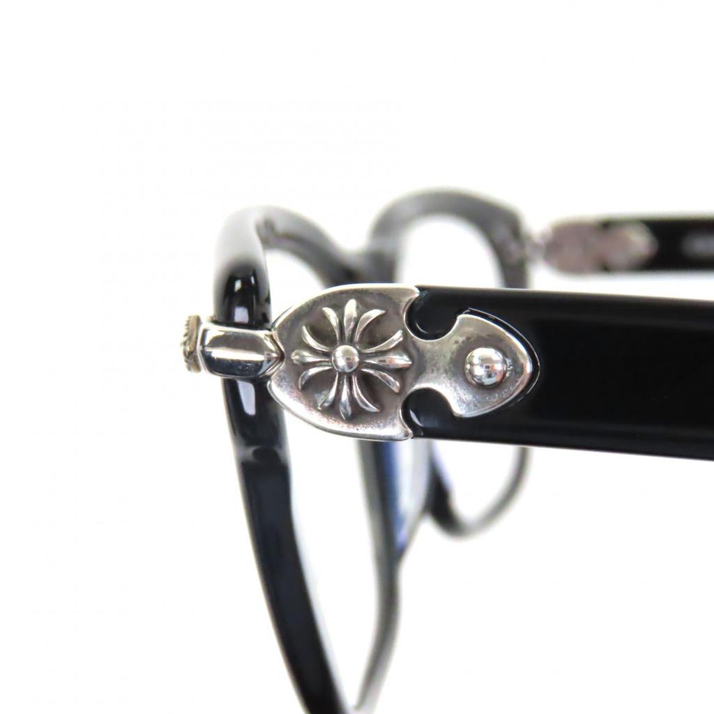 Tolle CHROME HEARTS Brille GUT GEFÄDELT schwarzer Kunststoff Herren Gebraucht