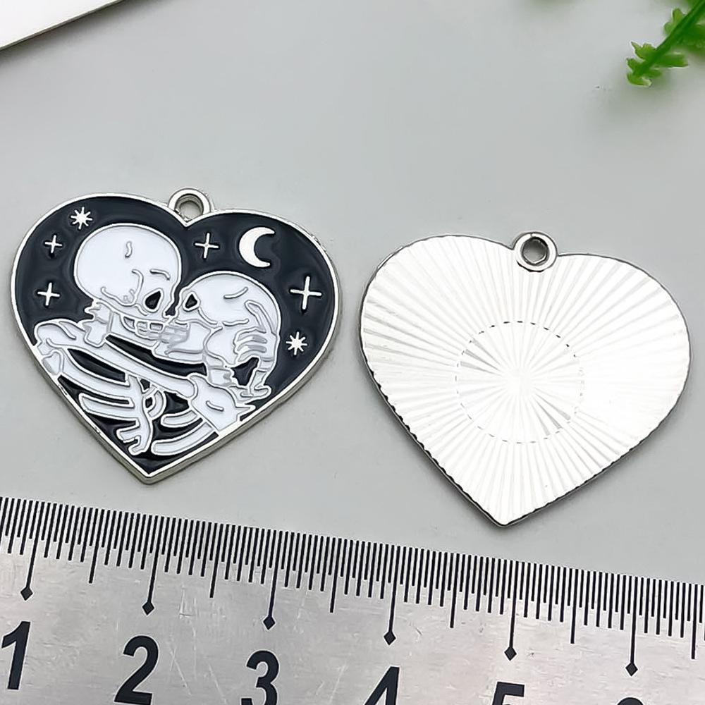 Halloween Enamel Drip Pendants: DIY Earrings, Necklaces & Keychains - Retro Alloy Jewelry Accessories