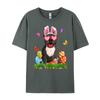 Cute French Bulldog Dog Bunny Ears Easter Eggs Easter Day Graphic T Shirts 100 Cotton Anime T Shirts Mardi Gras