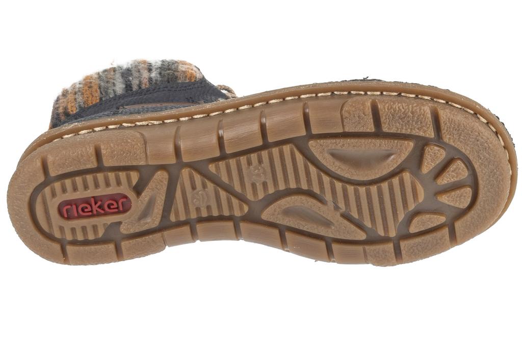 Rieker Booties, Womens navy Lace-up shoes