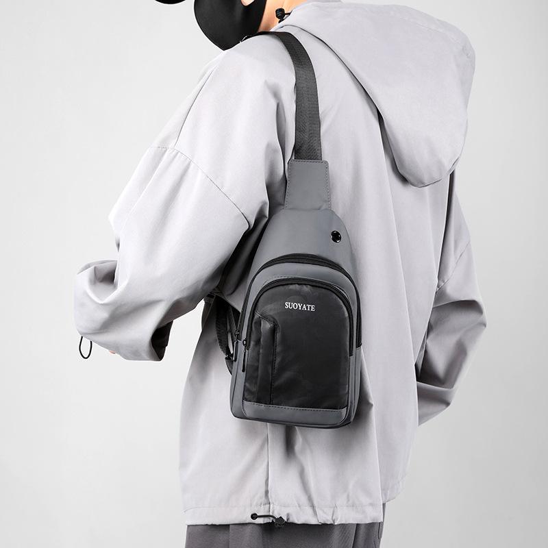 Unisex náprsní taška Jednoduchá úložná taška Lehká cestovní malý batoh Crossbody taška Móda Ležérní Jednotlivá Tašky
