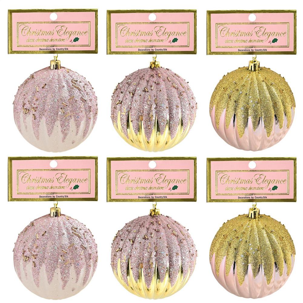 

Christmas Ball Ornaments 6 Pieces Festive Pendant Decor Lightweight Christmas Ball For Porch Dining Housewarming Living Room Others