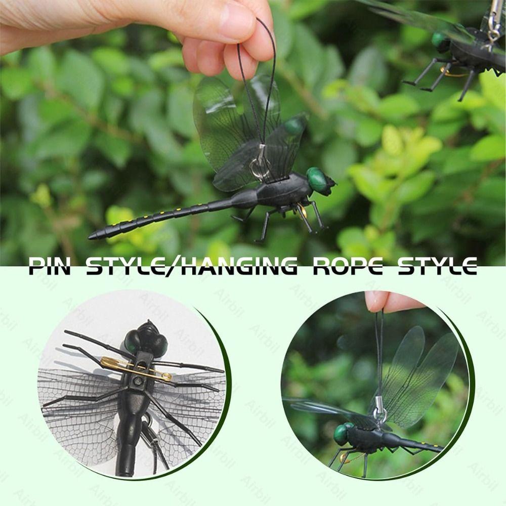 Yard Art Sculpture Simulation Dragonfly Insect Model  Outdoor Hanging Ornament