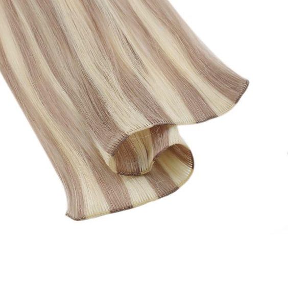 Beautiful Color High Quality 100% Virgin Hand Tied Weft Russian Remy 100g-300g Hair Extension