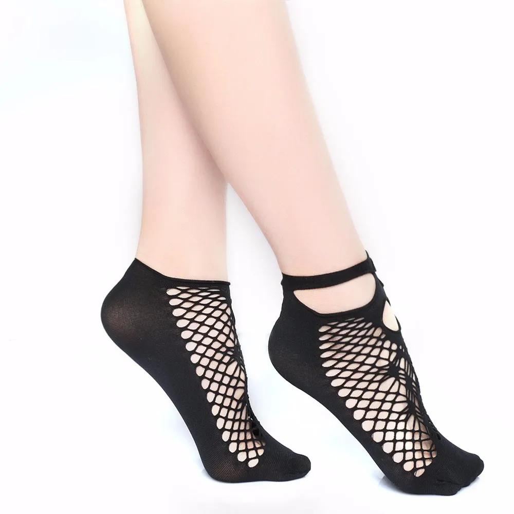 Elegant Women Lovely Girls Summer Fashion Sexy Lady Soft Black Lace Ruffle Fishnet Mesh Short Ankle Socks Ultrathin