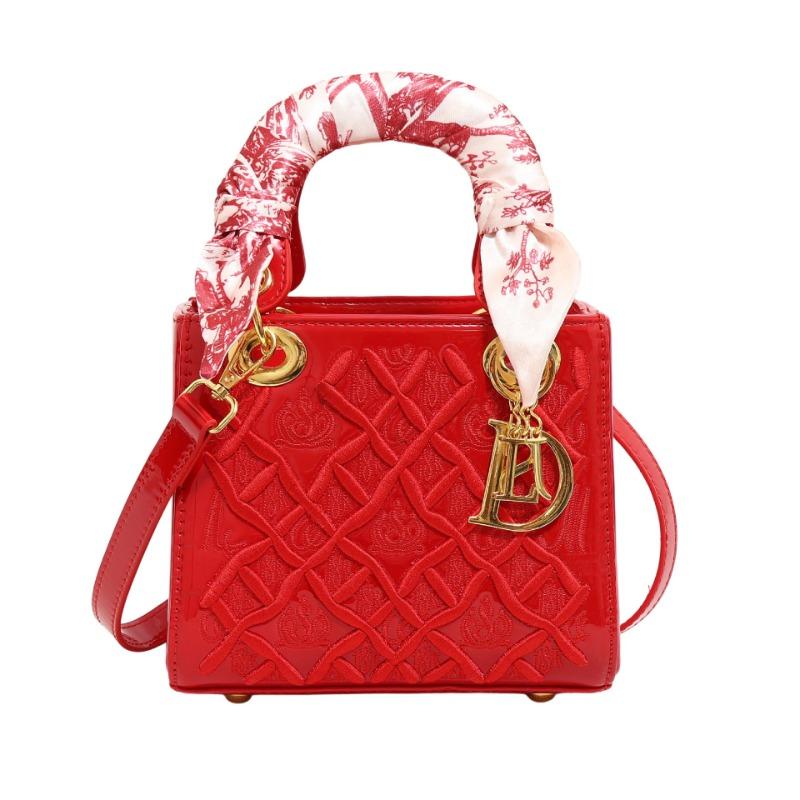 Heavy Industry Embroidery Versatile Princess Diana Bag New Silk Scarf Handbag Bag Women's Premium Shoulder Crossbody Bag