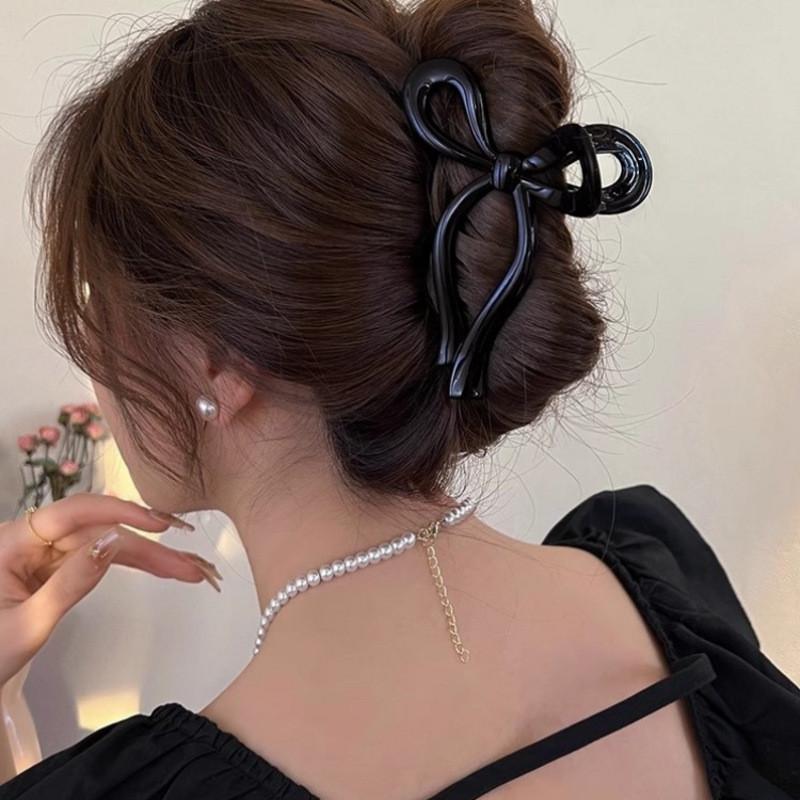 Solid Color Elastic Soft Silicone Hair Clip Fashionable and Elegant Shark Clip Hair Accessories