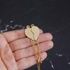 Women Girls Best Friends Heart Charm Design Bracelet Fashion BFF Chain Bangle Jewelry for Soul Sister