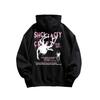 Men's Trendy Spider Print Velvet Hoodie - Autumn/Winter Loose Fit, High-End Feel, Couple's Outerwear.