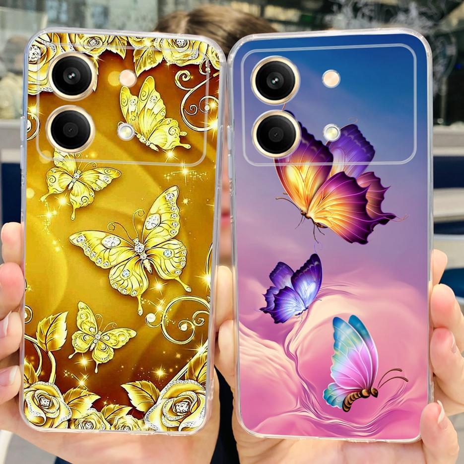 For Xiaomi Poco X6 Pro 5G Case New Fashion Painted Cover Clear Silicone Phone Case For Xiaomi Poco X6 Neo PocoX6 Pro Soft Fundas