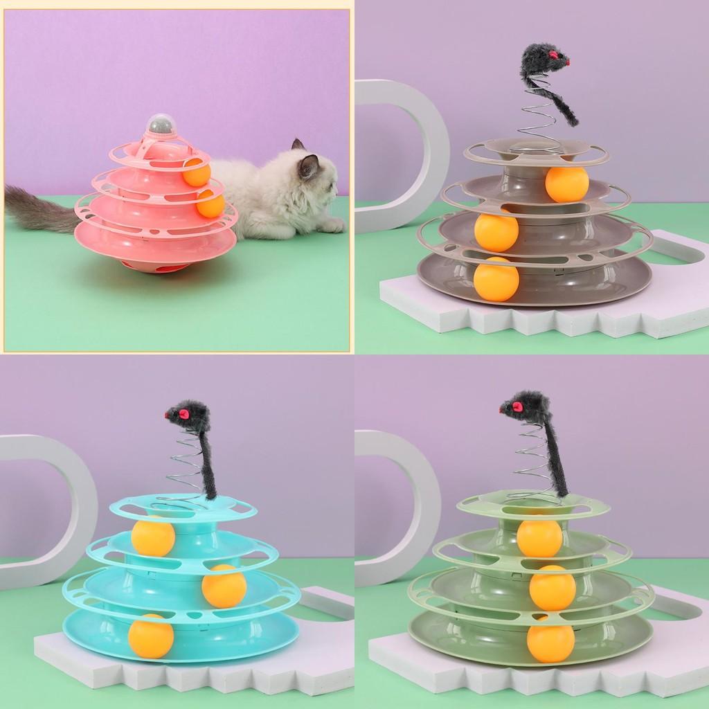 Play Toy Cat Six Tier Spin Platform Stimulating Exercise Entertainment Supplies