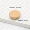 NAIERDI Solid Wood Cabinet Handles Modern Single Hole Wooden Pulls Octagon Round Knobs for Kitchen Cupboard Wardrobe Hardware