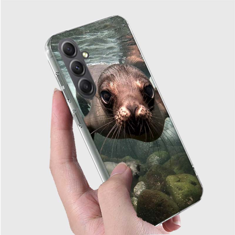 Seal Alert Phone Case for Samsung A16 A26 A36 A56 A17 A37 A57 A07 A06 A02S A03 A04S A05S Galaxy Note 20 10 A50S A71 A51 A31 A30