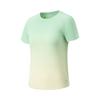 Gradient Logo Stitching Regular T-Shirt Women Tops ATSW336-3