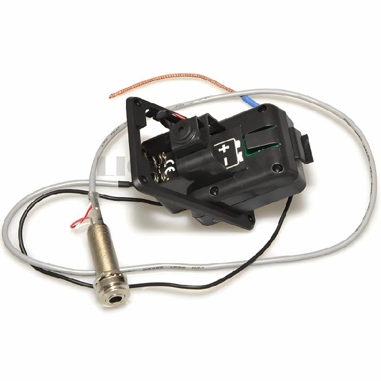 301 Pickup 4 Band Acoustic Guitar Pickup with Tuner Double Model Guitar Preamp Tuner Piezo Pickup Guitar Accessories