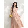 Mishow Women's Lotus Pink Polka Dot Skirt Set