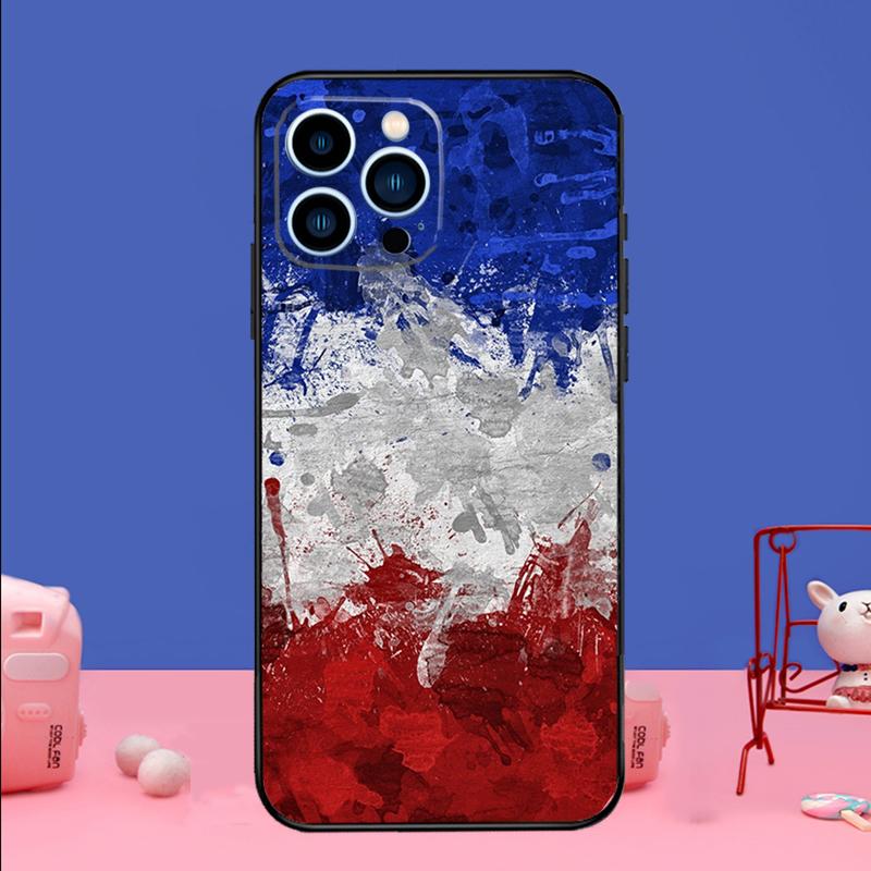 

France National Flag Phone Case For iPhone 17 16 15 14 13 11 12 Pro Max Plus 13 12 mini 16e 17 Air Bumper Cover iPhone 15 Plus