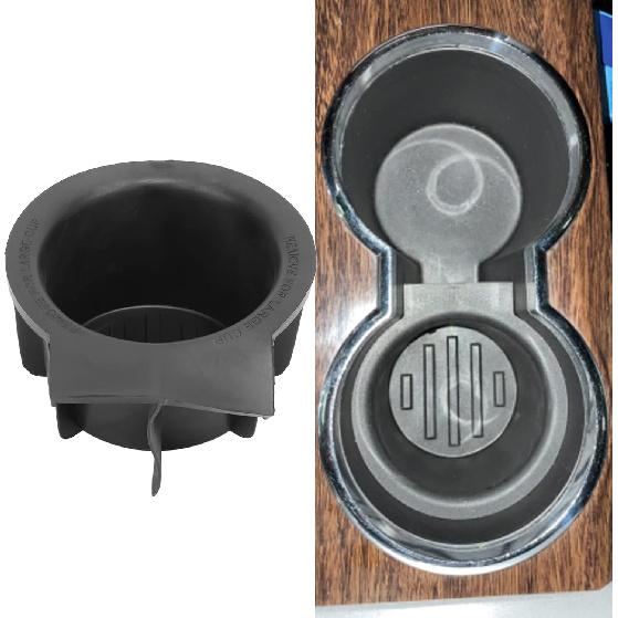 

Cup Holder Insert Rubber Replacement for FX4 Lariat King Ranch 2004 2008, 2L1Z 7813562 AAA, Center Console, Matte Finish