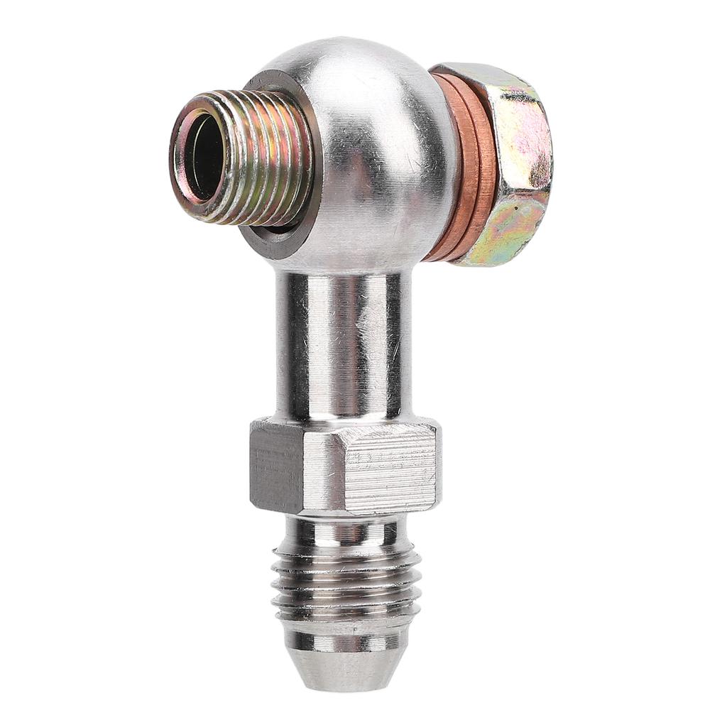 4AN to 1 8in NPT Banjo Bolt Stainless Steel Strong Load Bearing Secure Connection Banjo Adapter Connector Kit