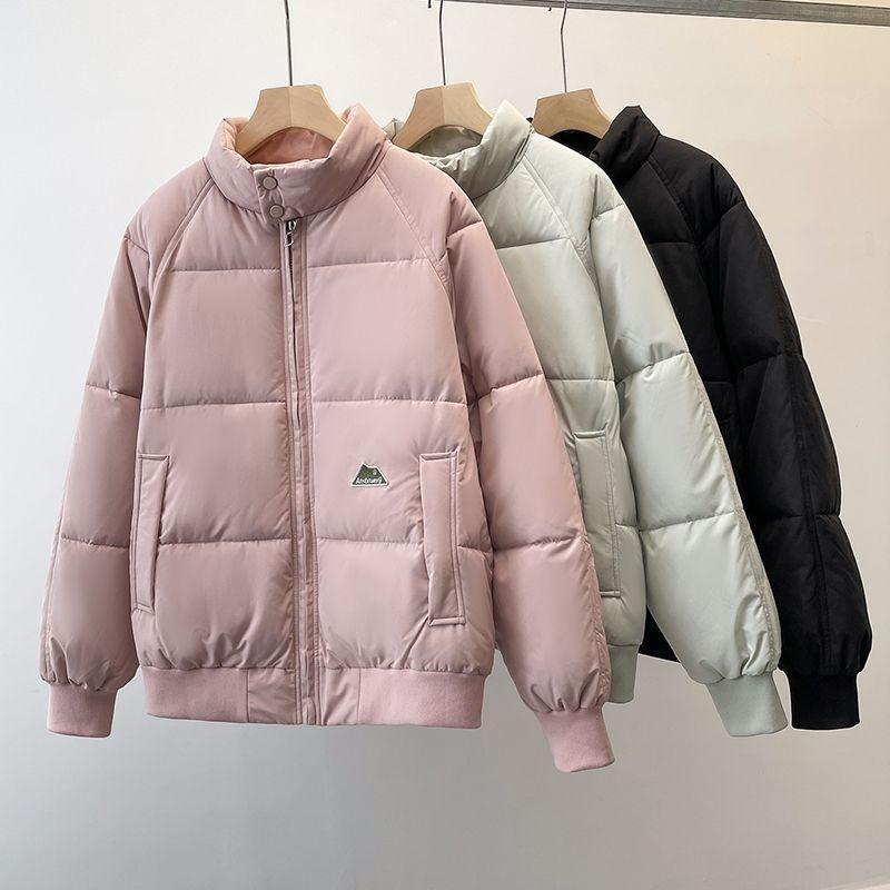 Stand-up Collar Winter New Cotton-padded Clothes Versatile Thickened Loose Warm Jacket Cotton-padded Jacket Bread Couple Cotton-padded Clothes