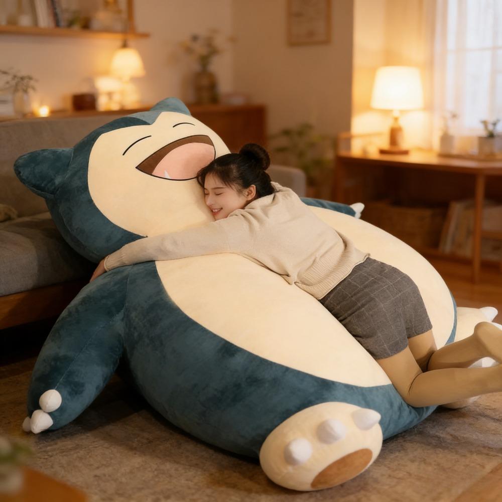 100/130/150/200cm Kawaii Giant Snorlax Plush  Plush Toys Soft Snorlax Leather Shell Plushie Dolls NO Filling Pillow Gifts