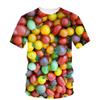 3D Printed Creative Tomato T Shirt For Women Vegetable Art Pattern Tees Summer Loose Round Neck Tops Short Sleeves Women T-Shirts