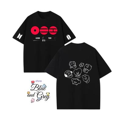 2026 T-shirt Tour Mondiale Ritorno BTS Donna Uomo Casual Larga Oversize Y2k Manica Corta Streetwear Hip Hop Harajuku Abbigliamento Femminile