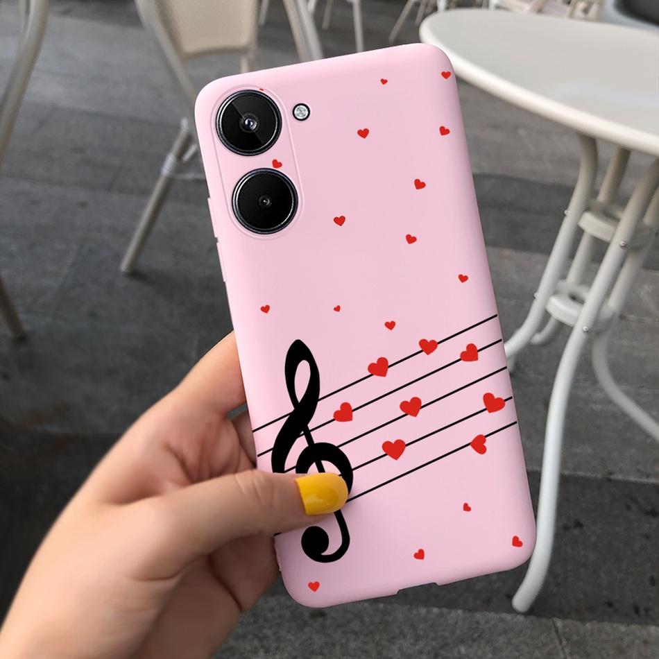 For Realme 10 2022 Fashion Girl Sunflower Yellow Phone Case For Realme10 RMX3630 4G Candy Color Soft Silicone TPU Cases